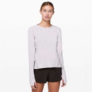 lululemon athletica Long Sleeve Top - Light Gray